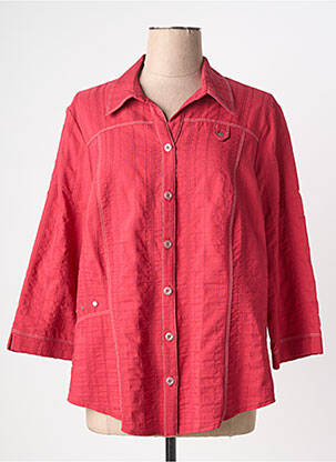 Cămașă țesătură crep mâneci 3/4 roz GUY DUBOUIS femeie