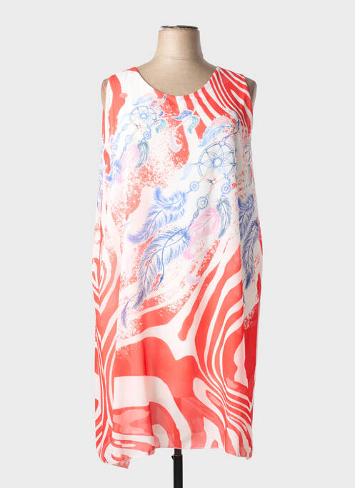 Rochie midi roșu COULEURS DU TEMPS femeie