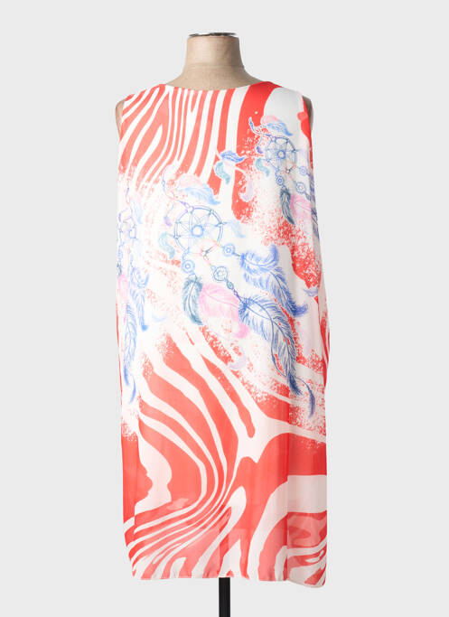 Rochie midi roșu COULEURS DU TEMPS femeie