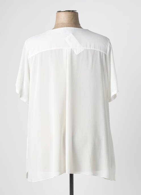 Top alb COULEURS DU TEMPS femeie