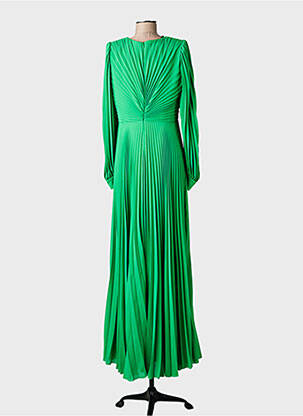 Rochie lungă mâneci lungi mâneci lungi verde ORNELYS femeie