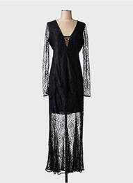 Rochie lungă mâneci lungi mâneci lungi negru PATRIZIA PEPE femeie