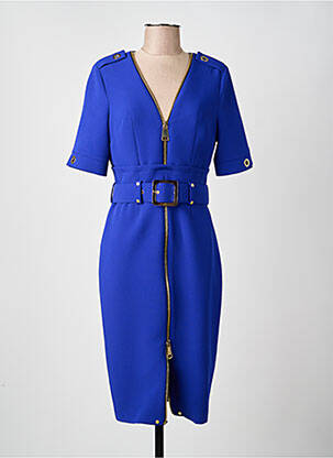 Rochie midi mâneci scurte mâneci scurte albastru SONIA K femeie