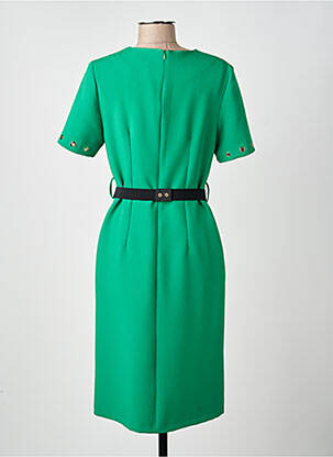 Rochie midi mâneci scurte mâneci scurte verde SONIA K femeie