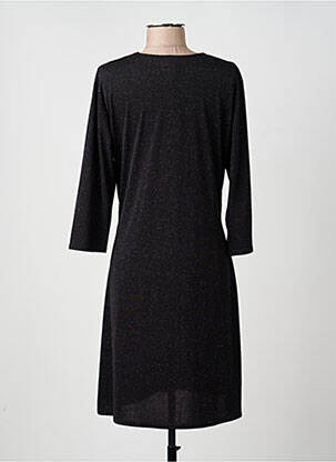 Rochie midi mâneci 3/4 mâneci 3/4 negru FILLE A SUIVRE femeie