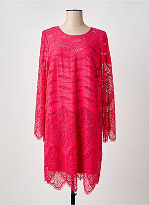 Rochie midi mâneci lungi mâneci lungi roz TWINSET femeie