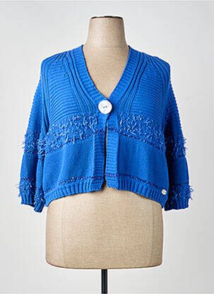 Vestă cu mâneci lungi albastru CINZIA CALDI femeie