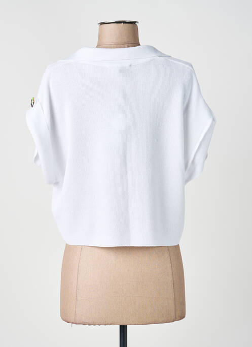 Vestă cu mâneci scurte alb CINZIA CALDI femeie