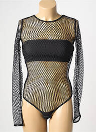 Body de lenjerie ușoară și transparentă negru TWINSET femme