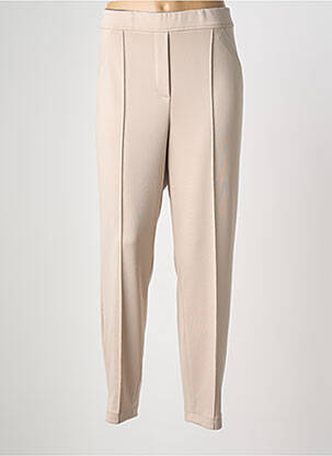 Pantalon slim talie elastică mărime normală bej BIANCA femeie