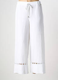 Pantalon 7/8 talie elastică mărime normală alb CINZIA CALDI femme