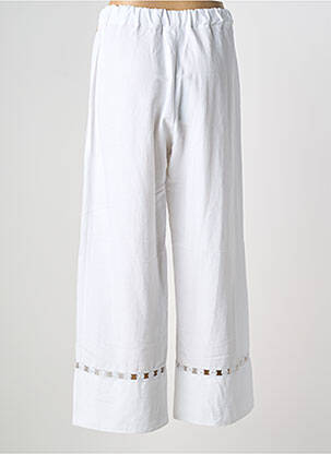Pantalon 7/8 talie elastică mărime normală alb CINZIA CALDI femeie