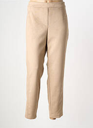 Pantalon 7/8 talie elastică mărime normală bej BIANCA femeie