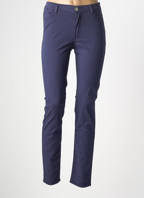 Blugi cu croială slim albastru TRUSSARDI JEANS femeie