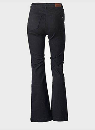 Pantalon evazat elasticitate mărime normală negru LA PETITE ETOILE femeie