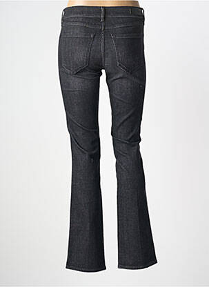 Blugi cu croială slim țesătură brută talie joasă negru NVY DENIM femeie