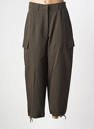 Pantalon cargo buzunare mărime normală verde ARTLOVE femeie