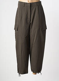 Pantalon cargo buzunare mărime normală verde ARTLOVE femeie