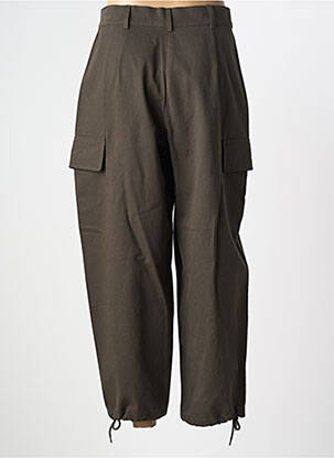 Pantalon cargo buzunare mărime normală verde ARTLOVE femeie