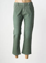 Pantalon trei sferturi croială dreaptă mărime normală verde KANOPE femeie