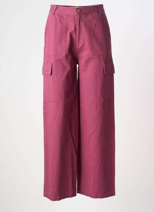 Pantalon cargo violet LA PETITE ETOILE femeie