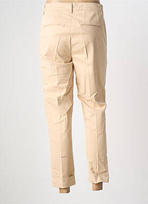 Pantalon chino țesătură poplin mărime normală bej NUMPH femeie