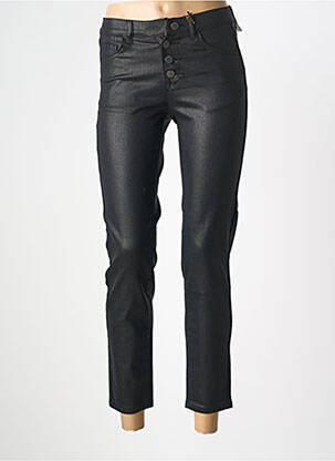 Pantalon 7/8 elasticitate mărime normală negru LA PETITE ETOILE femeie