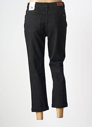 Pantalon 7/8 țesătură poplin mărime normală negru LA PETITE ETOILE femeie