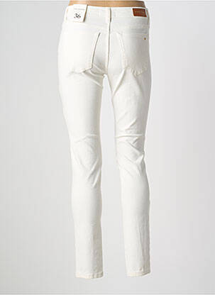 Pantalon slim țesătură poplin mărime normală alb LA PETITE ETOILE femeie