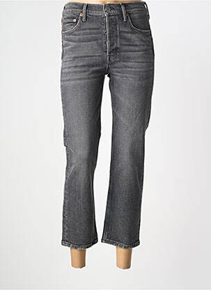 Blugi cu croială dreaptă gri NVY DENIM femeie