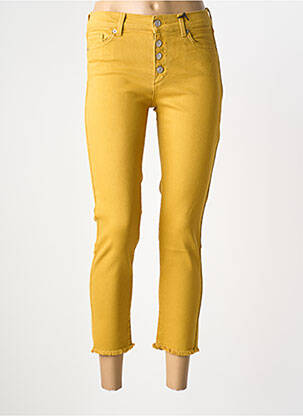 Pantalon 7/8 elasticitate mărime normală galben NVY DENIM femeie
