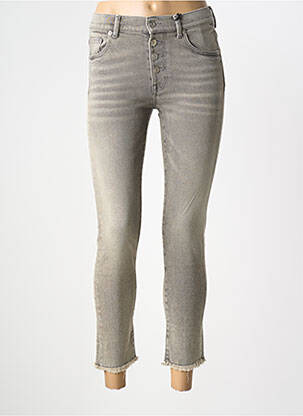 Blugi cu croială slim țesătură brută mărime normală gri NVY DENIM femeie