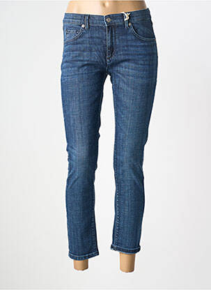 Blugi cu croială slim țesătură brută mărime normală albastru NVY DENIM femeie