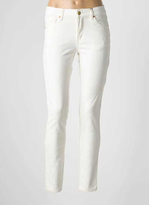 Pantalon slim alb LA PETITE ETOILE femeie