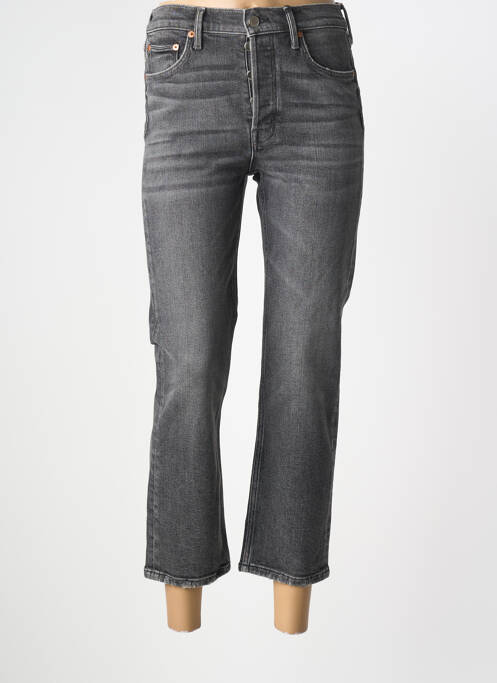 Blugi cu croială dreaptă gri NVY DENIM femeie