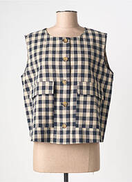 Jachete casual guler rotund bej NUMPH femeie