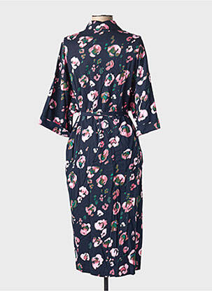 Rochie midi mâneci 3/4 mâneci 3/4 albastru NUMPH femeie