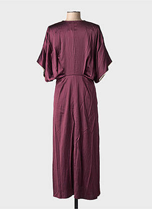 Rochie lungă mâneci scurte mâneci scurte violet NUMPH femeie