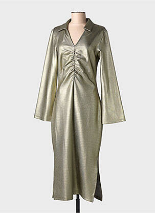 Rochie lungă auriu NUMPH femeie