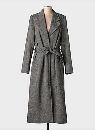 Palton lung negru NUMPH femeie