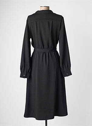 Rochie midi mâneci lungi mâneci lungi negru ARTLOVE femeie
