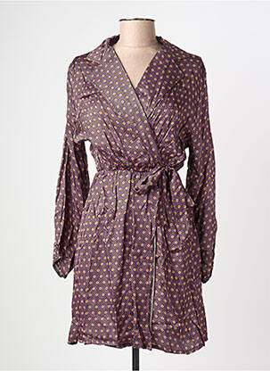 Rochie scurtă mâneci lungi mâneci lungi violet LA PETITE ETOILE femeie