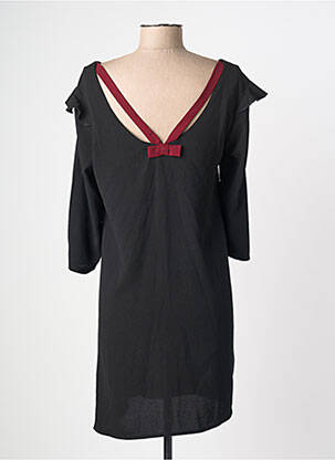 Rochie midi țesătură crep mâneci lungi negru LA PETITE ETOILE femeie
