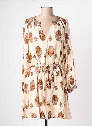 Rochie midi bej LA PETITE ETOILE femeie