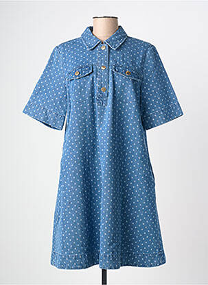 Rochie midi mâneci scurte mâneci scurte albastru NUMPH femeie