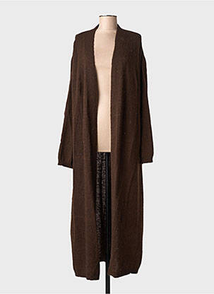 Vestă cu mâneci lungi maro ARTLOVE femeie