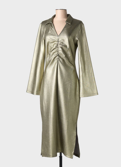 Rochie lungă auriu NUMPH femeie