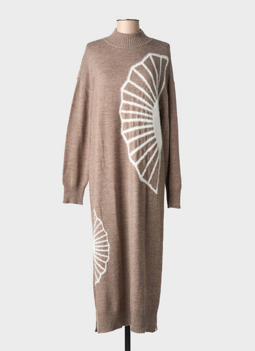 Rochie pulover maro NUMPH femeie