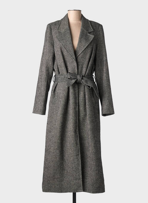 Palton lung negru NUMPH femeie