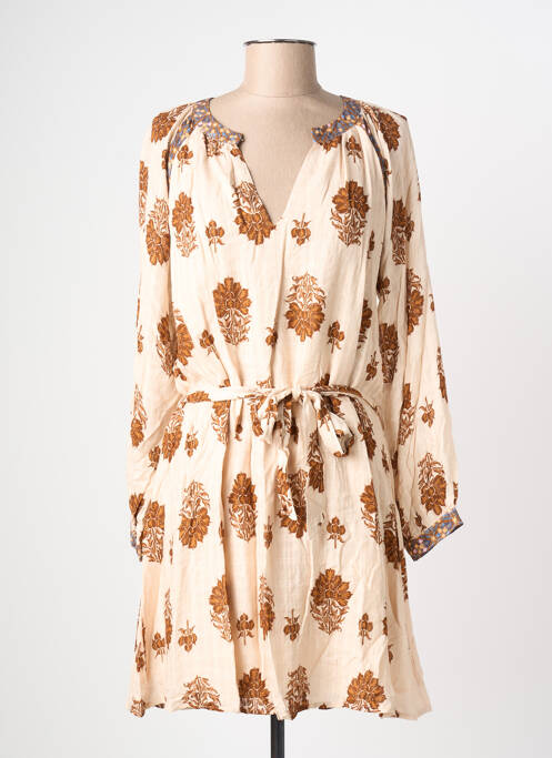 Rochie midi bej LA PETITE ETOILE femeie